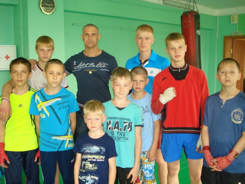 Боксёрский зал и летом не пустует