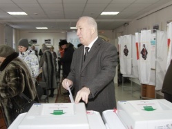 Мэр Хабаровска Александр Соколов отдал свой голос за стабильность