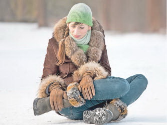 Как вести себя при гололёде