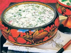Хороша окрошка из овощей