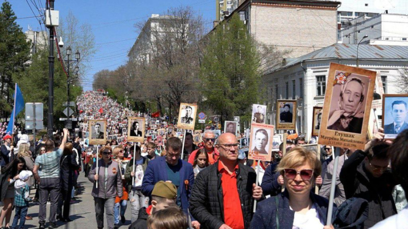 Бессмертный полк в глазове