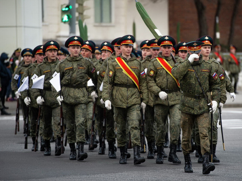 Идут репетиции Парада Победы