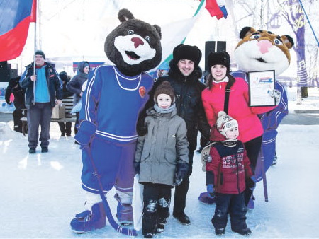 День зимних видов спорта отметили азартно