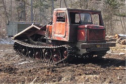 В тайге обнаружен трактор-рецидивист