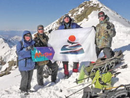 Памятная табличка на горе Западная