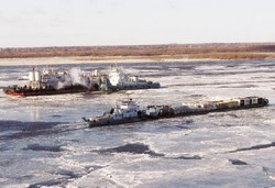 По Амуру лёд уже пошёл