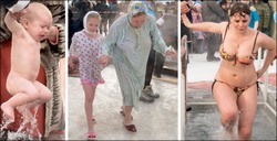 Крещенская вода холодна, да не обжигает она!