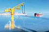 Выносной одноточечный причал (ВОП) - единственное в своем роде сооружение,  позволяющее осуществлять круглогодичную загрузку нефти во льдах