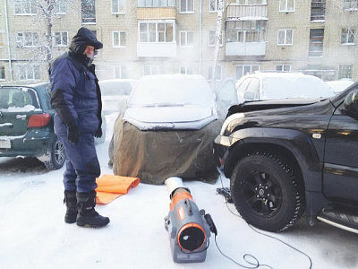 Отогреть машину в Хабаровске стоит до 10 тысяч рублей
