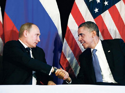 Путин был в хорошем настроении и улыбался американским шуткам