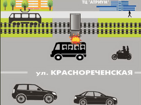 Объехал пробку и попал…