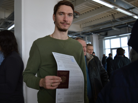 Чемпион мира Маским Ишкельдин проголосовал в Хабаровске 