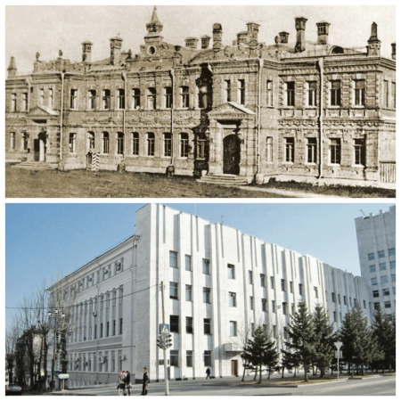 Силуэт за мраморной маской