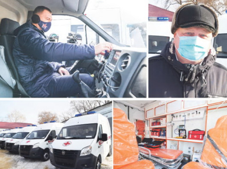 Новые автомобили скорой помощи прибыли в Хабаровск